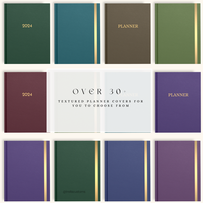 Premium texture planner covers to choose from.