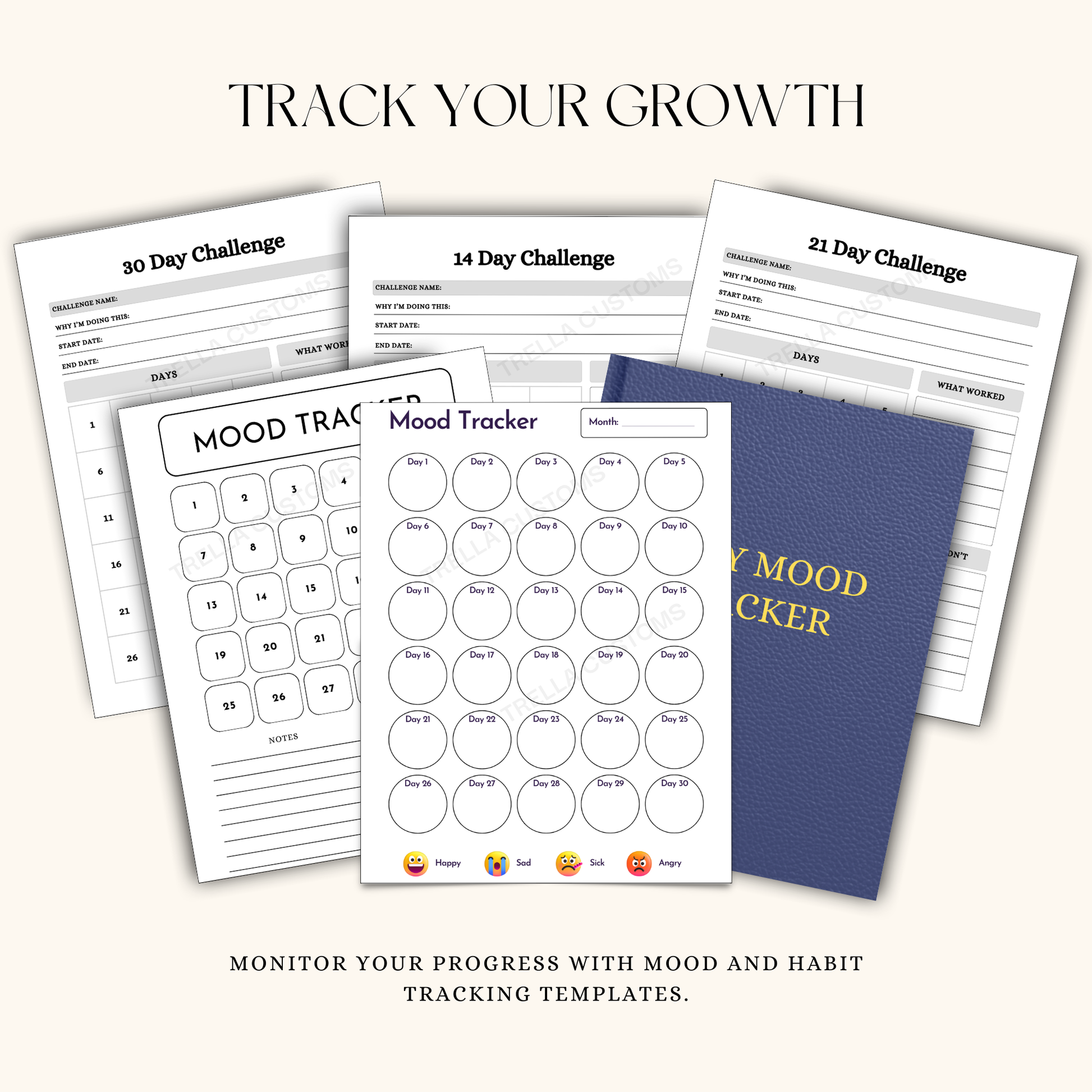 An open flat-lay shot of a preview inside included in the kit laid out beautifully.